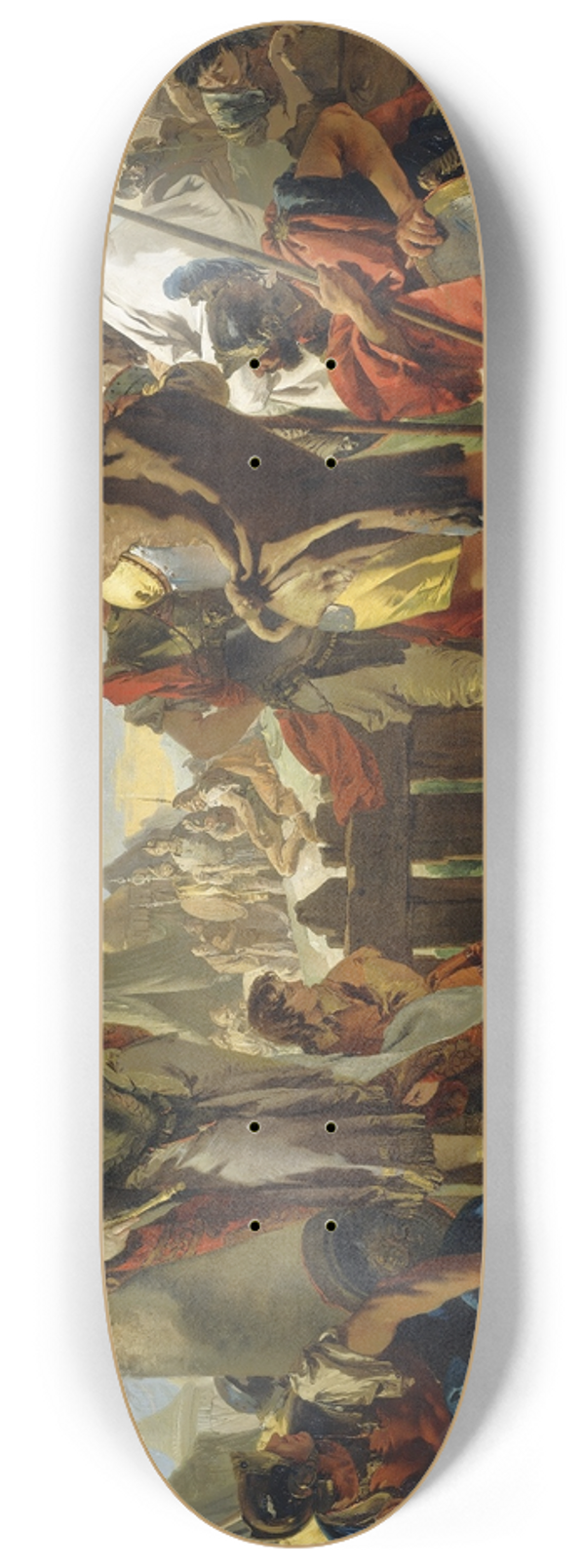 Giovanni Battista Tiepolo - Queen Zenobia Addressing Her Soldiers 8.25 inch art skate deck
