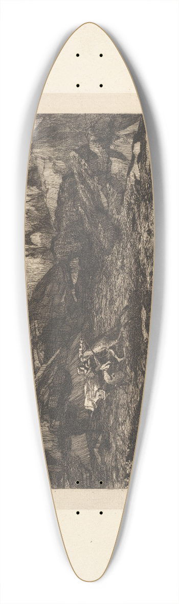 Odilon Redon - Fear 39.3 inch art pintail longboard deck