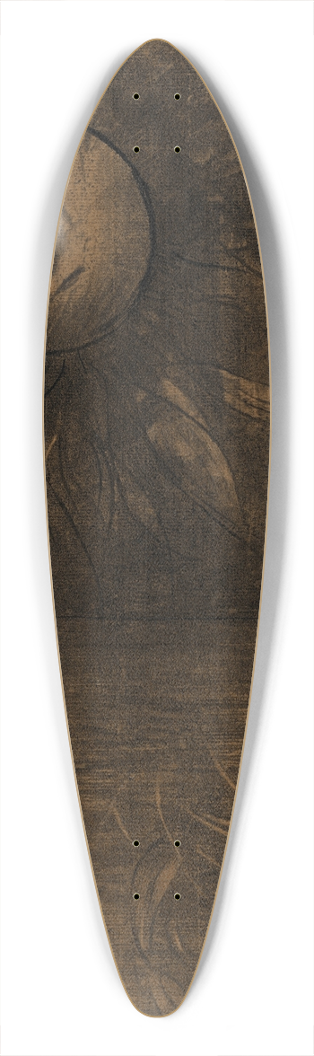 Odilon Redon - Fleur sur un marcage 39.3 inch art pintail longboard deck