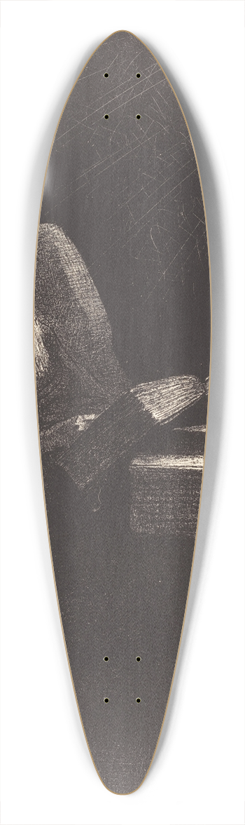 Odilon Redon - Le Liseur (The reader) 39.3 inch art pintail longboard deck