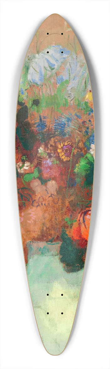 Odilon Redon - Le pavot noir 39.3 inch art pintail longboard deck