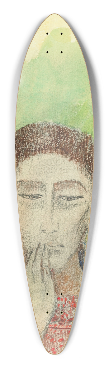 Odilon Redon - Le Silence 39.3 inch art pintail longboard deck