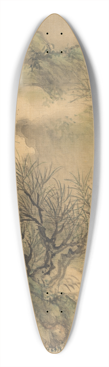 Okada Hank - Summer Retreat 39.3 inch art pintail longboard deck