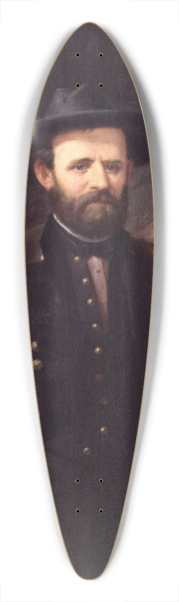 Ole Peter Hansen Balling - Ulysses S. Grant 39.3 inch art pintail longboard deck