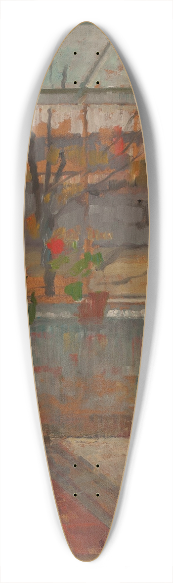 Olga Boznanska - Studio interior 39.3 inch art pintail longboard deck