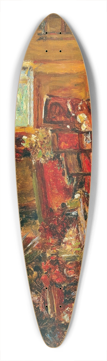 Olga Wisinger-Florian - Interior 39.3 inch art pintail longboard deck