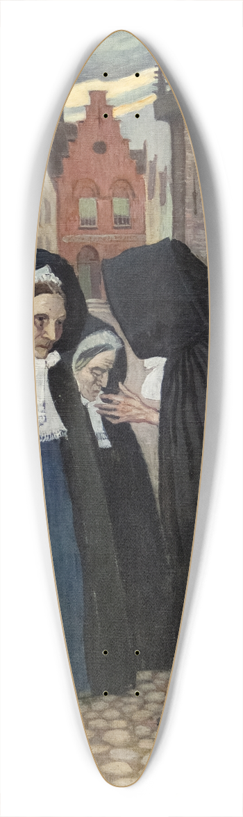 Olof Sager-Nelson - Bruges 39.3 inch art pintail longboard deck
