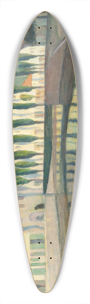 Olof Sager-Nelson - From Bruges 39.3 inch art pintail longboard deck