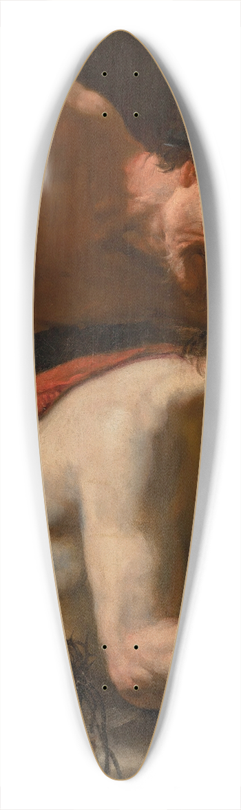 Orazio de Ferrari - Ecce Homo 39.3 inch art pintail longboard deck