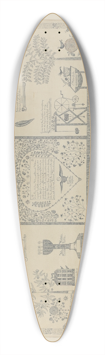 Orville Cline - Shaker Visionary Image 39.3 inch art pintail longboard deck