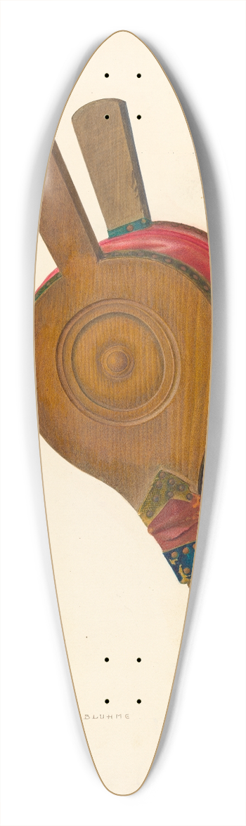 Oscar Bluhme - Bellows 39.3 inch art pintail longboard deck