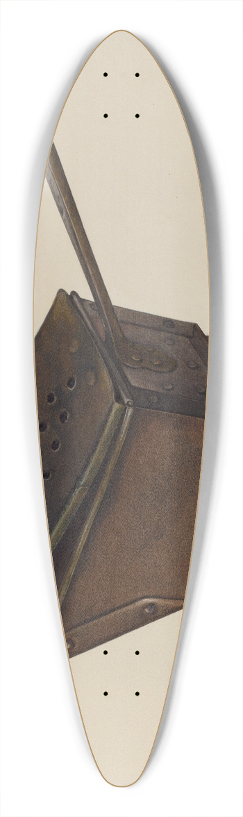 Oscar Bluhme - Hot Coal Carrier 39.3 inch art pintail longboard deck