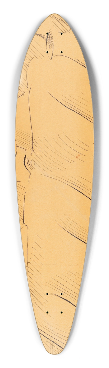 Oskar Schlemmer - Duo 39.3 inch art pintail longboard deck