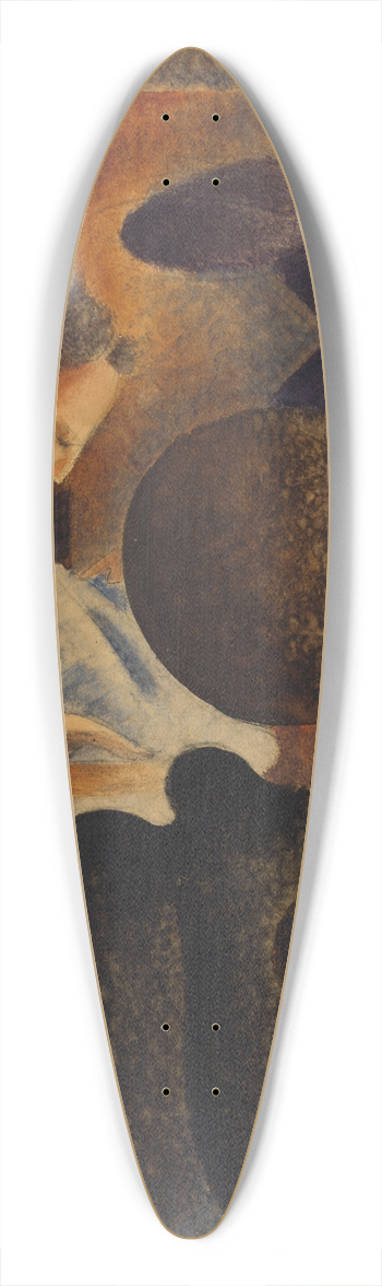 Oskar Schlemmer - Sedentary Group 39.3 inch art pintail longboard deck