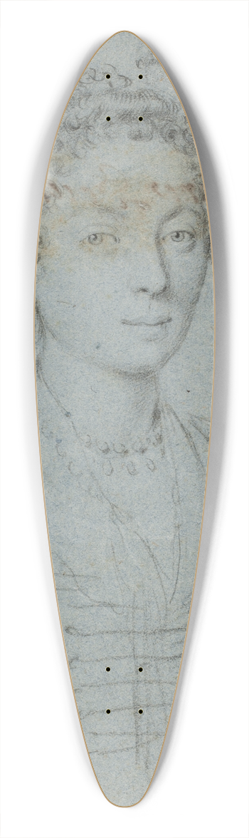 Ottavio Mario Leoni - Portrt af en kvinde, halvfigur 39.3 inch art pintail longboard deck