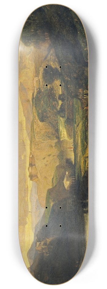 Alexandre-Gabriel Decamps - The Finding of Moses 8.25 inch art skate deck