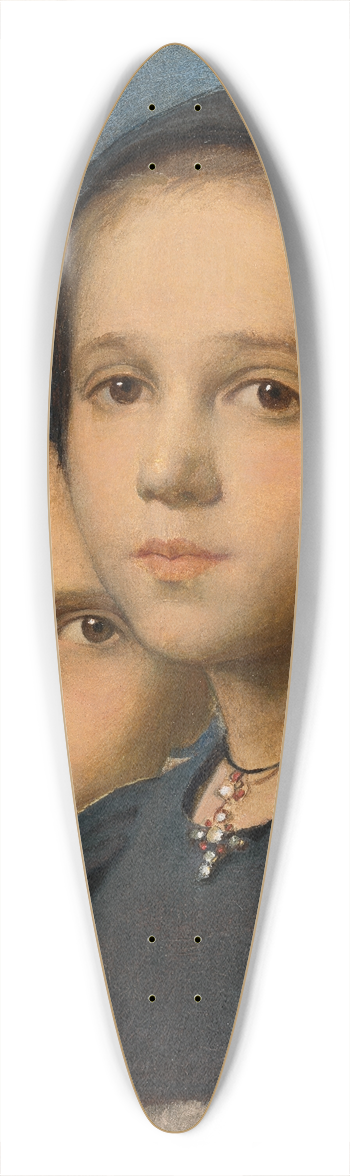 Ottilie Wilhelmine Roederstein - The Sisters 39.3 inch art pintail longboard deck