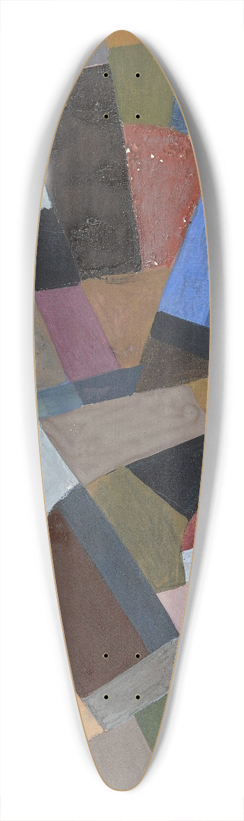 Otto Freundlich - Composition 39.3 inch art pintail longboard deck