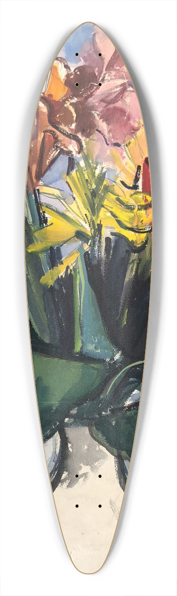 Otto Geigenberger - Indisches Blumenrohr 39.3 inch art pintail longboard deck
