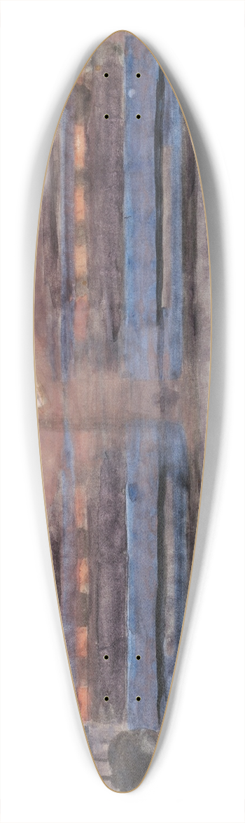 Otto Meyer-Amden - Paradeplatz Zrich 39.3 inch art pintail longboard deck