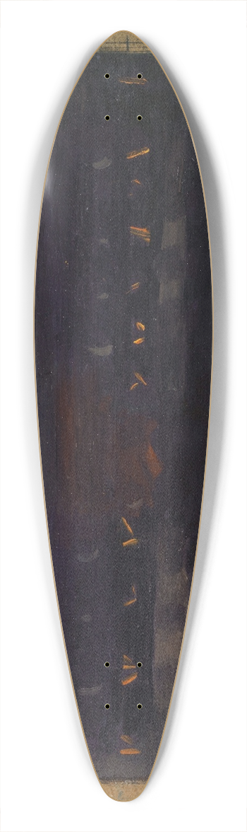 Otto Meyer-Amden - Preparation. Overall Composition IV 39.3 inch art pintail longboard deck