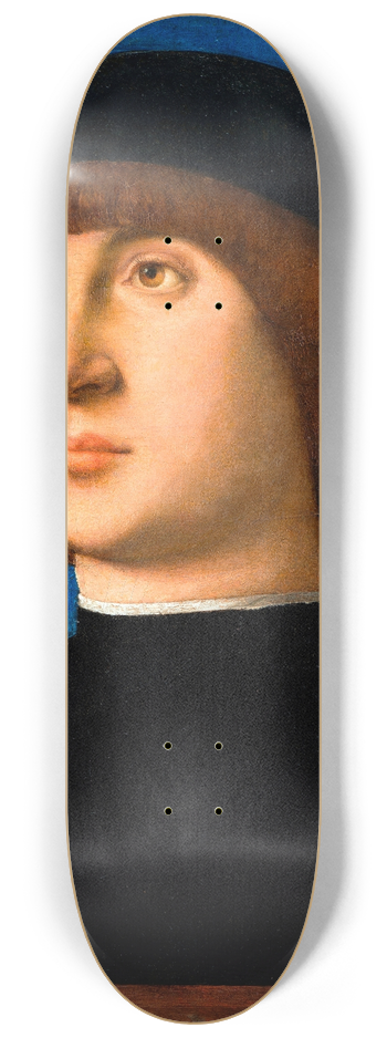 Giovanni Bellini - Portrait of a Young Man 8.25 inch art skate deck