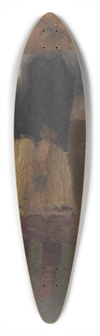 Otto Modersohn - Mdchen im Moor 39.3 inch art pintail longboard deck