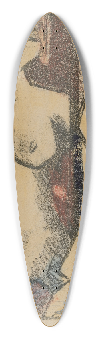 Otto Mueller - Mdchenakt Vor Dem Spiegel 39.3 inch art pintail longboard deck