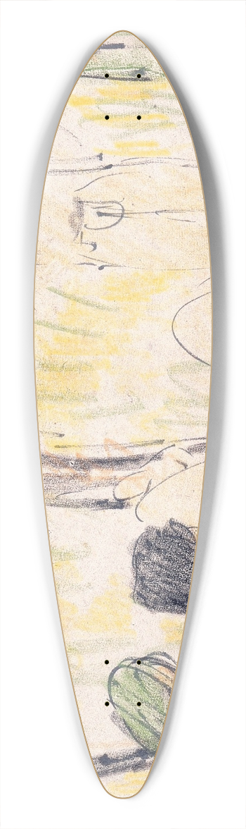 Otto Mueller - Three Nudes 39.3 inch art pintail longboard deck