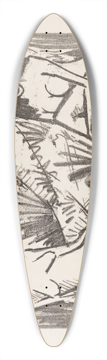 Otto Mueller - Zwei in Dnen sitzende Mdchen 39.3 inch art pintail longboard deck