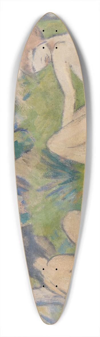 Otto Mueller - Zwei Mdchen im Walde 39.3 inch art pintail longboard deck