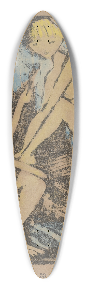 Otto Mueller - Zwei Mdchen mit Handspiegel I 39.3 inch art pintail longboard deck