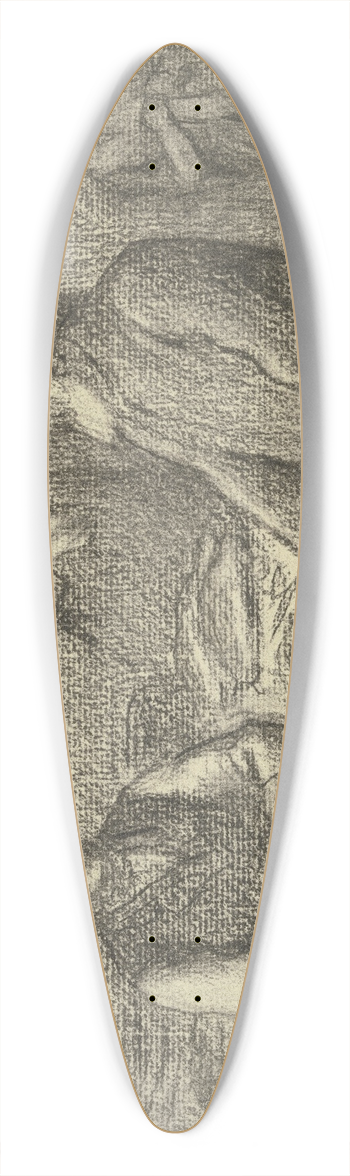 Otto Scholderer - Beim Wildbrethndler 39.3 inch art pintail longboard deck