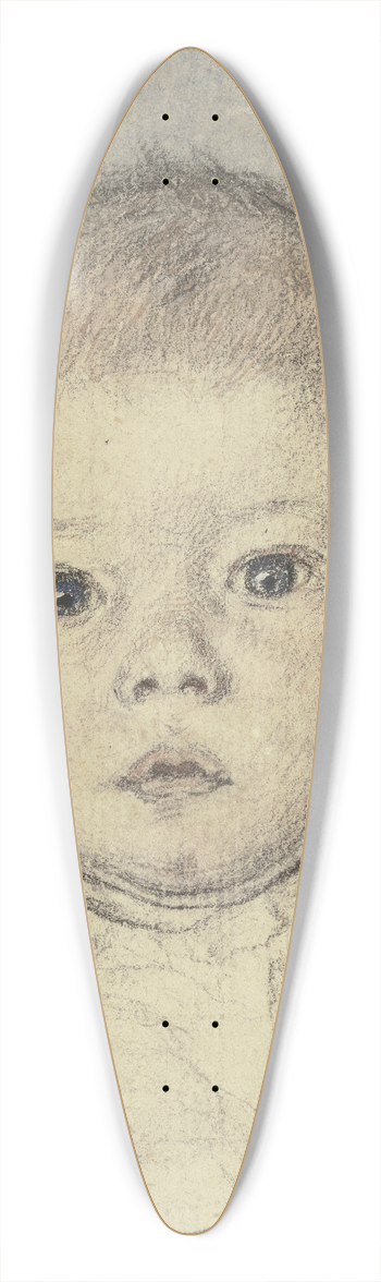 Otto Scholderer - Bildnis des Victor Scholderer als Kleinkind 39.3 inch art pintail longboard deck