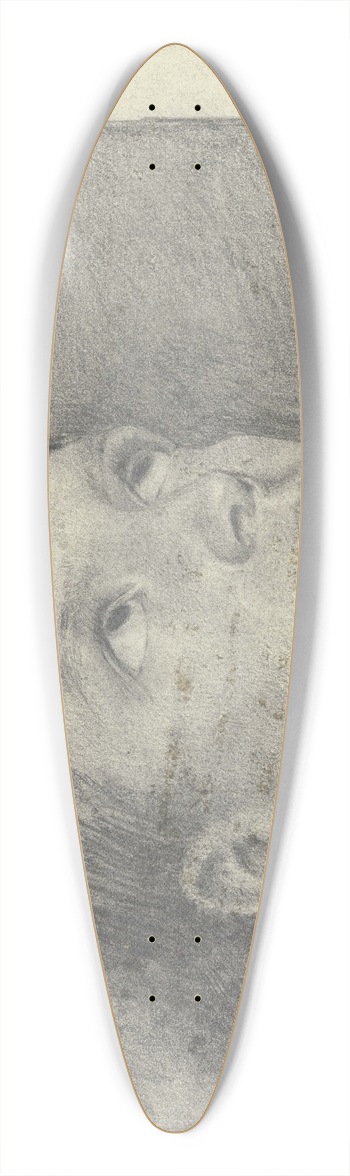Otto Scholderer - Kopf eines nach oben blickenden Knaben 39.3 inch art pintail longboard deck