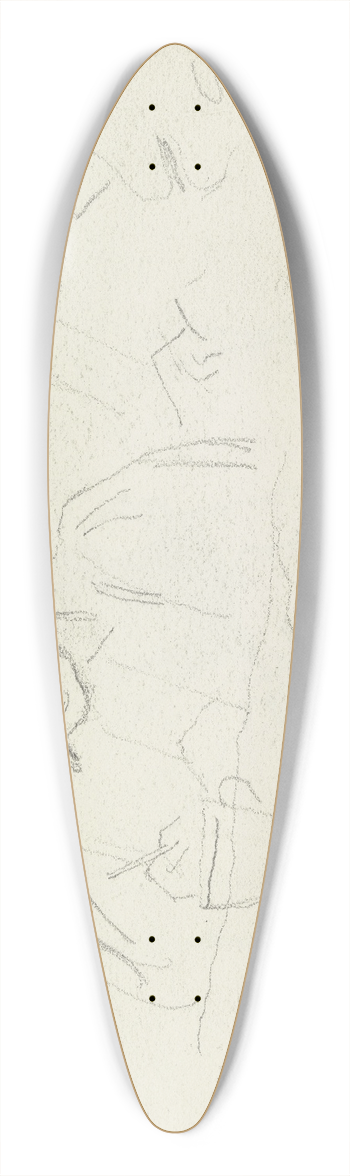 Otto Scholderer - Luise Scholderer 39.3 inch art pintail longboard deck