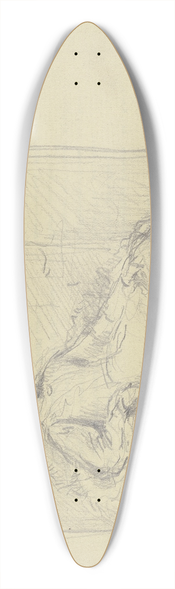 Otto Scholderer - Luise Scholderer im Lehnstuhl 39.3 inch art pintail longboard deck
