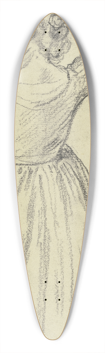 Otto Scholderer - Rckenfigur vor Spiegel aus den Maskierten 39.3 inch art pintail longboard deck
