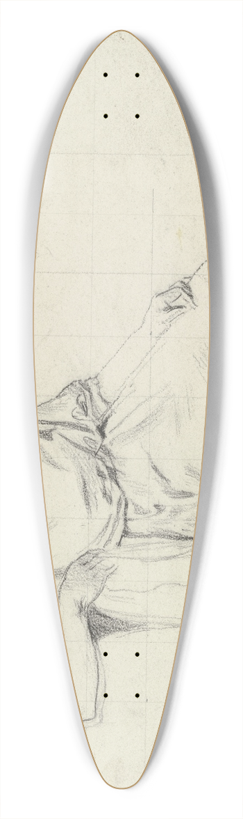 Otto Scholderer - Sitzende aus der Vorbereitung zum Kostmball 39.3 inch art pintail longboard deck
