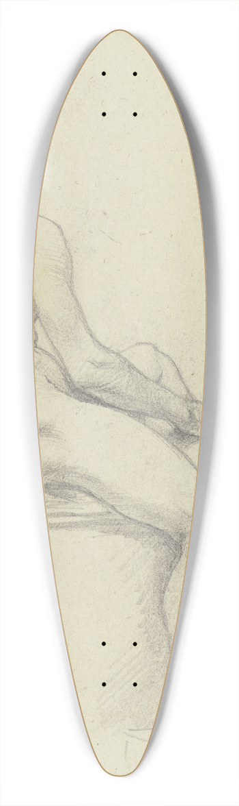 Otto Scholderer - Sitzender mnnlicher Rckenakt 39.3 inch art pintail longboard deck