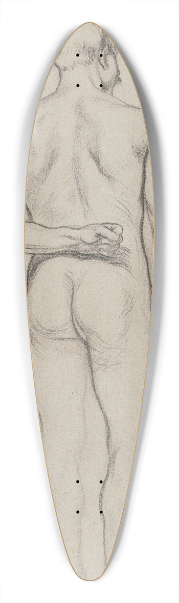 Otto Scholderer - Stehender mnnlicher Rckenakt 39.3 inch art pintail longboard deck