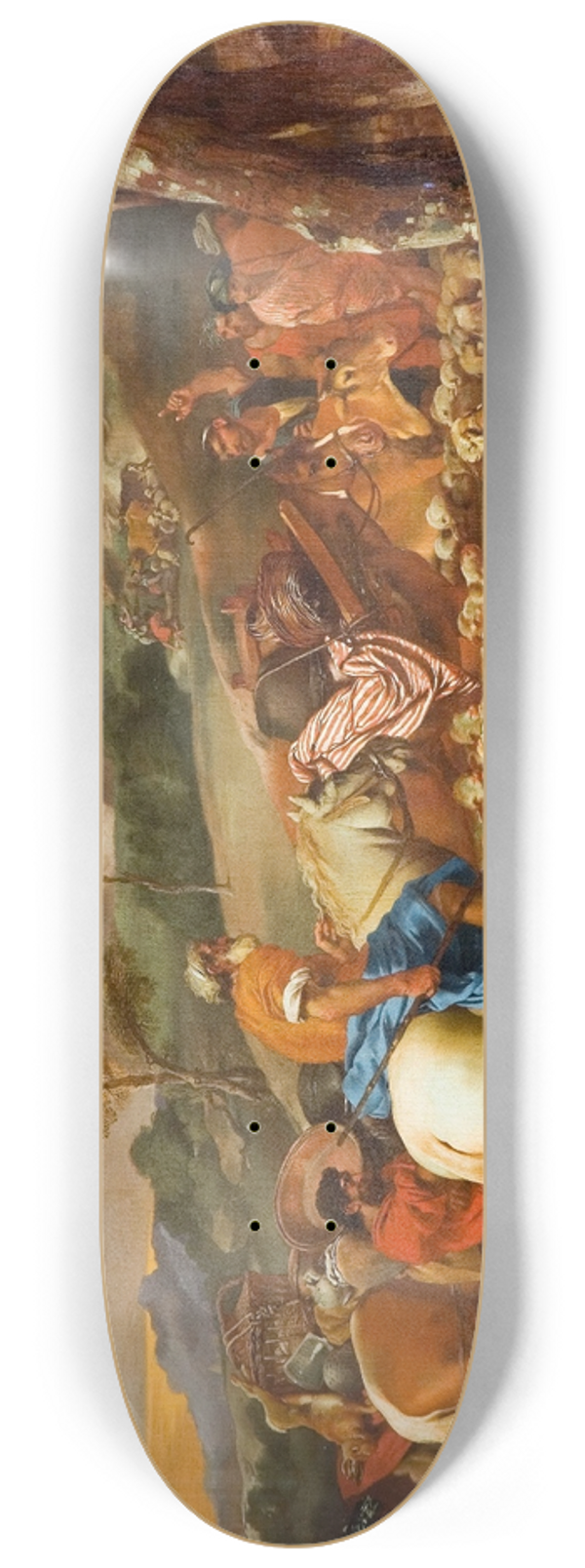 Giovanni Benedetto Castiglione - The Angel Appearing To The Shepherds 8.25 inch art skate deck