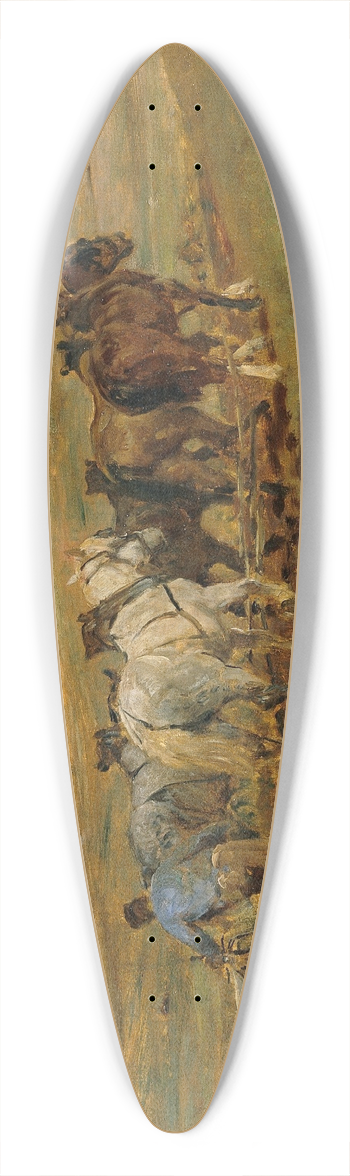 Otto von Thoren - Pflgender Bauer 39.3 inch art pintail longboard deck