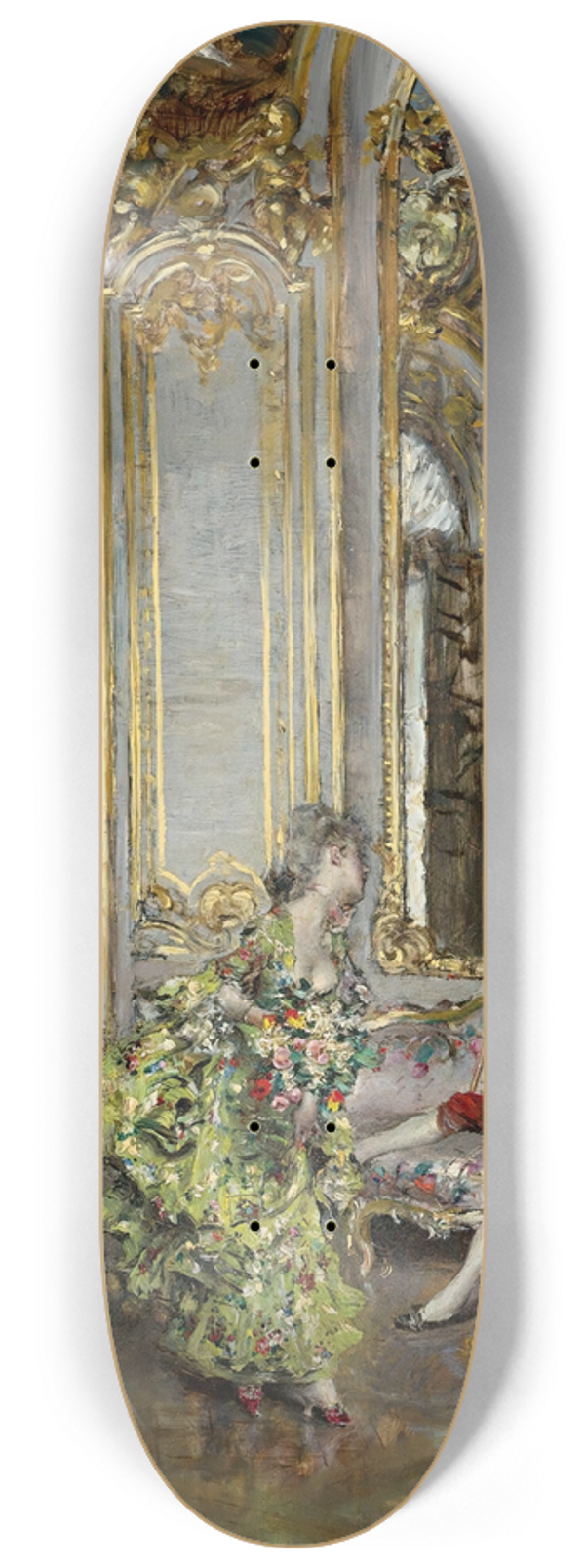 Giovanni Boldini - A friend of the marquis 8.25 inch art skate deck