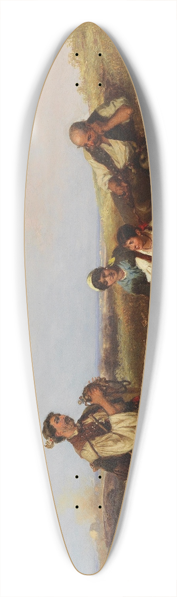 Pal Bhm - Rast am Feld 39.3 inch art pintail longboard deck