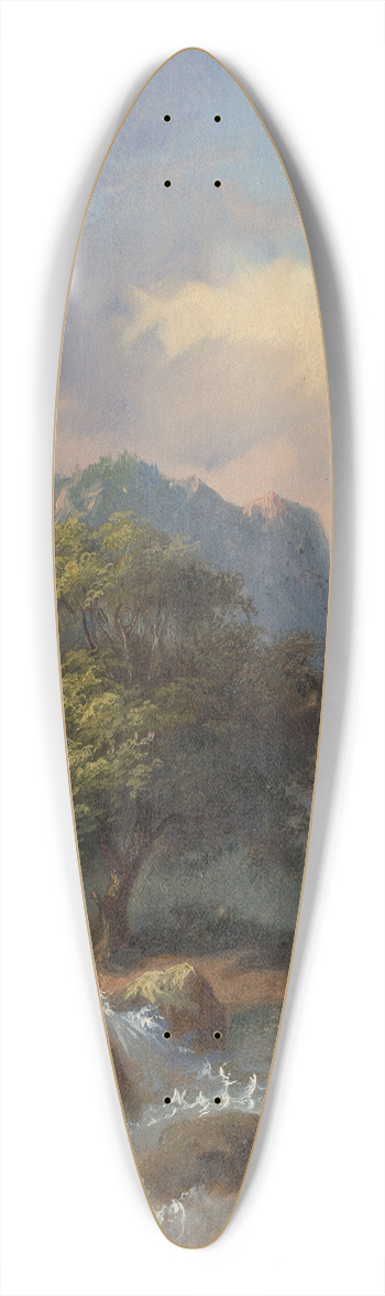 Pal Bhm - Tatra Landscape 39.3 inch art pintail longboard deck