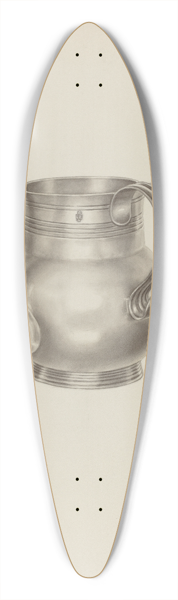 Palmyra Pimentel - Silver Spout Cup 39.3 inch art pintail longboard deck