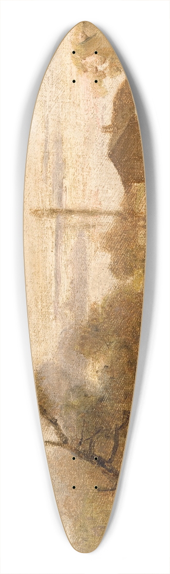 Pantaleon Szyndler - Landscape 39.3 inch art pintail longboard deck