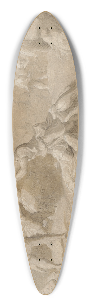 Parmigianino - David and Goliath 39.3 inch art pintail longboard deck
