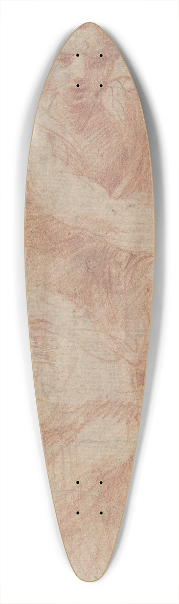 Parmigianino - Seated Goddess Diana 39.3 inch art pintail longboard deck